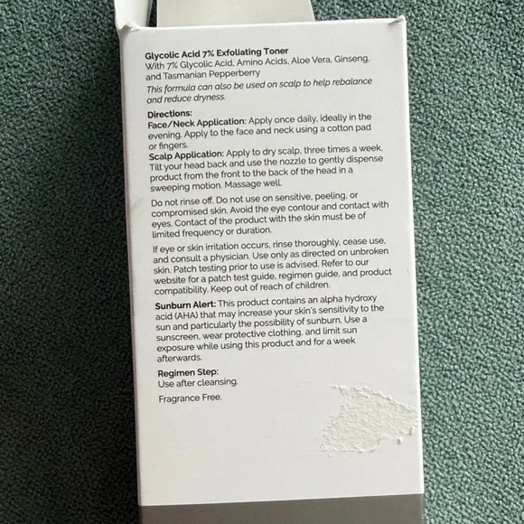 NWT The Ordinary Glycolic Acid 7% Exfoliating Toner 3.4 Fl Oz - Picture 4 of 4